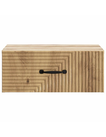 Mobiletto da notte a muro Rovere Artigianale 49 x 34,5 x 20 cm