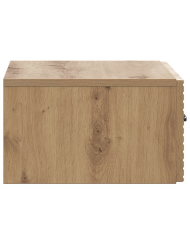 Mobiletto da notte a muro Rovere Artigianale 49 x 34,5 x 20 cm