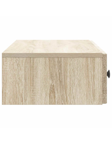 Tavolino da Parete Laterale Rovere Sonoma 87,5 x 34,5 x 17 cm