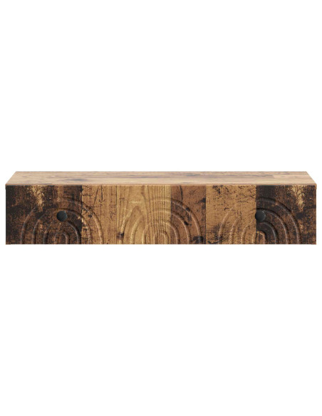 Tavolino da Parete Laterale Legno antico 87,5 x 34,5 x 17 cm