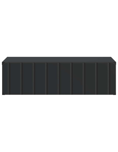Tavolino da Parete Laterale Nero 59 x 34,5 x 17 cm