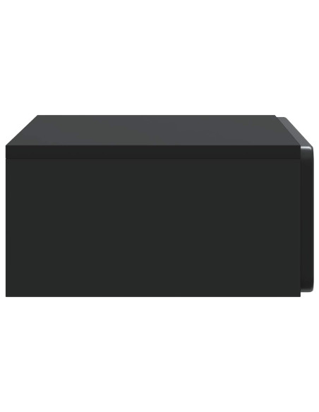 Tavolino da Parete Laterale Nero 59 x 34,5 x 17 cm
