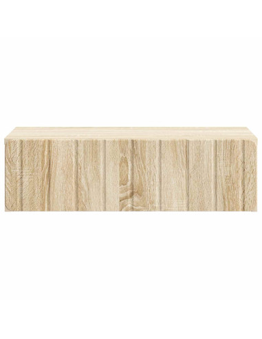 Tavolino da Parete Laterale Rovere Sonoma 59 x 34,5 x 17 cm