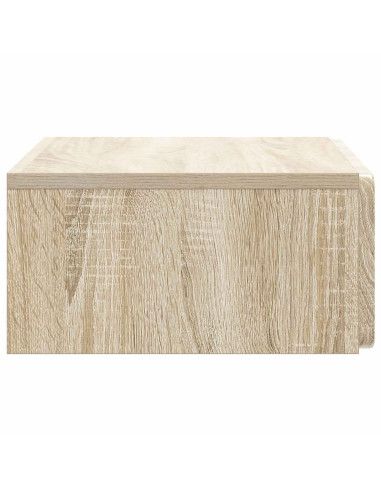 Tavolino da Parete Laterale Rovere Sonoma 59 x 34,5 x 17 cm