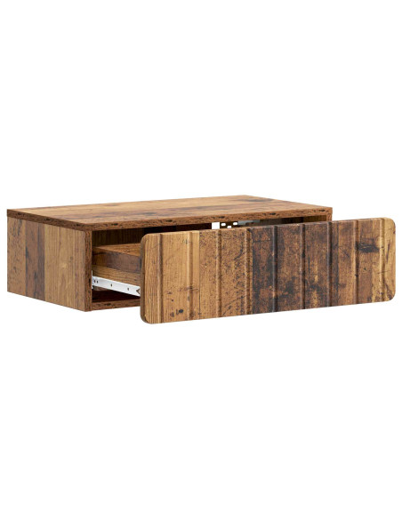Tavolino da Parete Laterale Legno antico 59 x 34,5 x 17 cm
