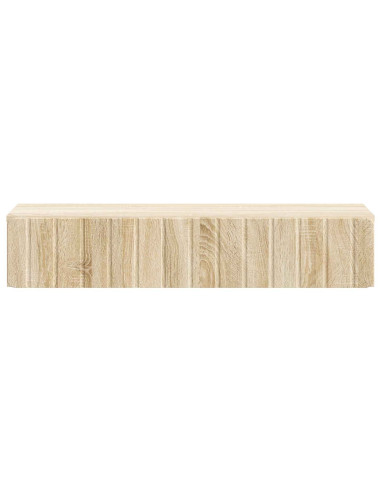 Tavolino da Parete Laterale Rovere Sonoma 87,5 x 34,5 x 17 cm