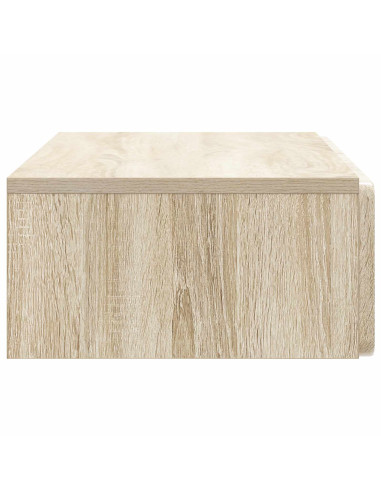 Tavolino da Parete Laterale Rovere Sonoma 87,5 x 34,5 x 17 cm