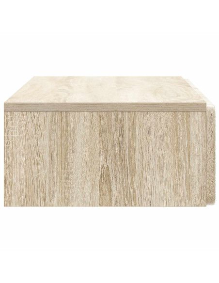 Tavolino da Parete Laterale Rovere Sonoma 87,5 x 34,5 x 17 cm