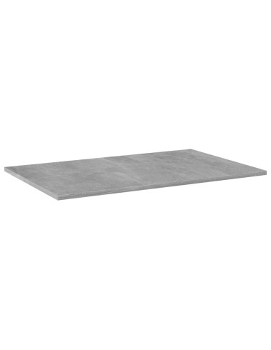 Ripiani per Libreria 4pz Grigio Cemento 80x50x1,5cm Multistrato
