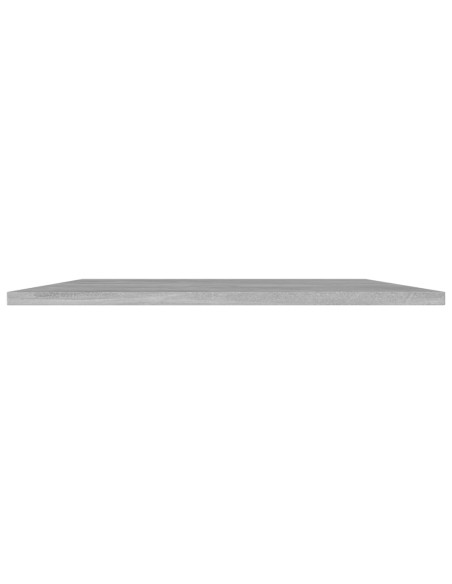 Ripiani per Libreria 4pz Grigio Cemento 80x50x1,5cm Multistrato