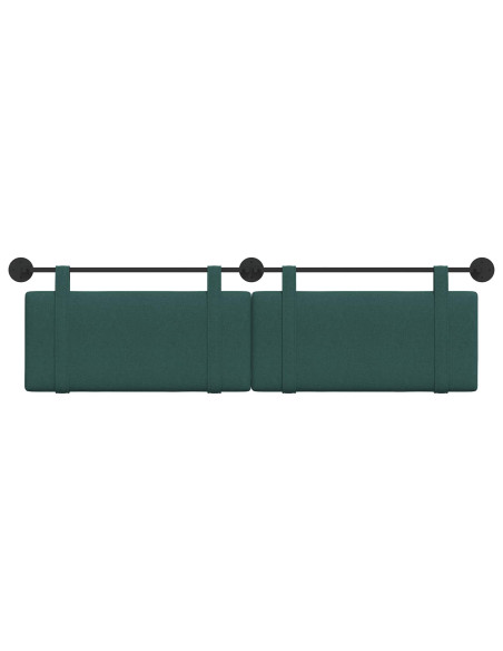 Testata appesa Tinta unita Verde Scuro 170 x 55 x 5 cm Tessuto