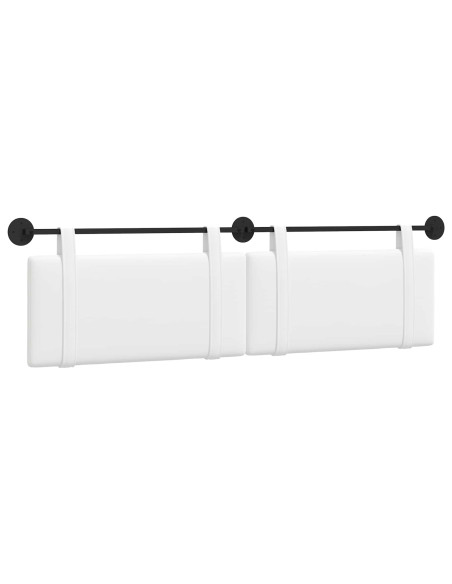 Testata appesa Tinta unita Bianco 170 x 55 x 5 cm Tessuto