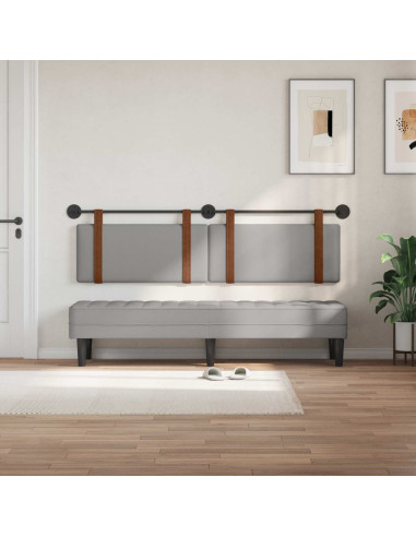 Testata appesa Grigio Nuvola 170 x 55 x 5 cm PU Antico