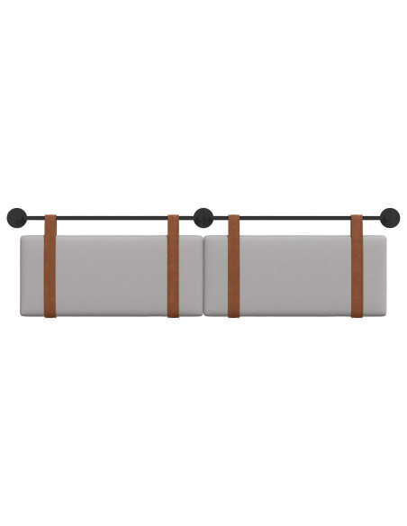 Testata appesa Grigio Nuvola 170 x 55 x 5 cm PU Antico