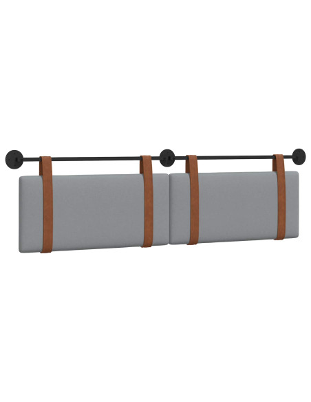 Testata appesa Grigio chiaro 170 x 55 x 5 cm PU Antico