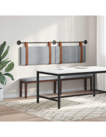 Testata appesa Grigio chiaro 170 x 55 x 5 cm PU Antico