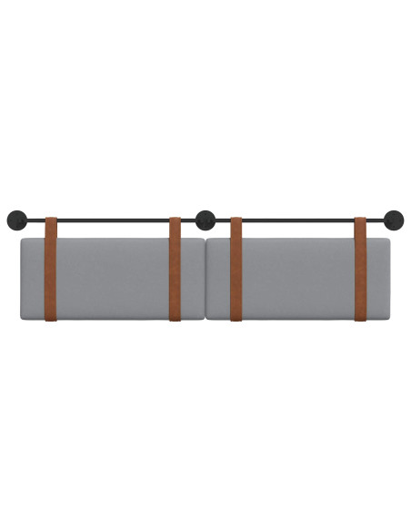 Testata appesa Grigio chiaro 170 x 55 x 5 cm PU Antico