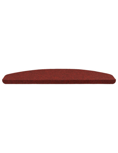 Tappetini per scale autoadesivi 15 pcs Rosso 80 x 28 x 3,5 cm