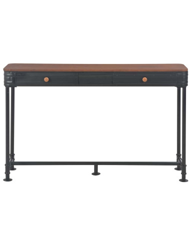 Tavolo Consolle 2 Cassetti 120x30x75 cm in Massello di Abete
