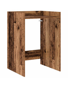 Mobiletto per lavatrice Legno vecchio 67,5 x 62 x 97 cm 2