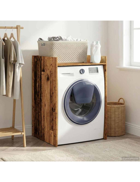 Mobiletto per lavatrice Legno vecchio 67,5 x 62 x 97 cm