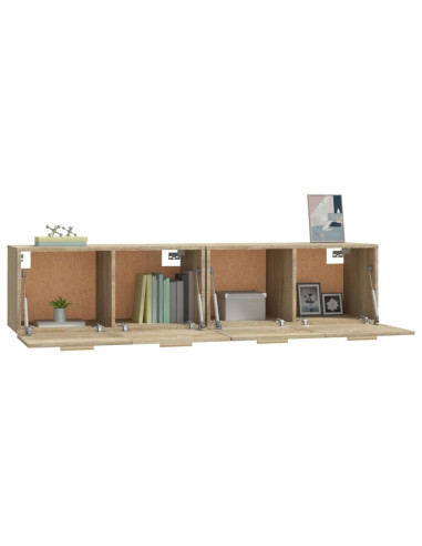 Mobili Parete 2 pz Rovere Sonoma 80x35x36,5cm Legno Multistrato