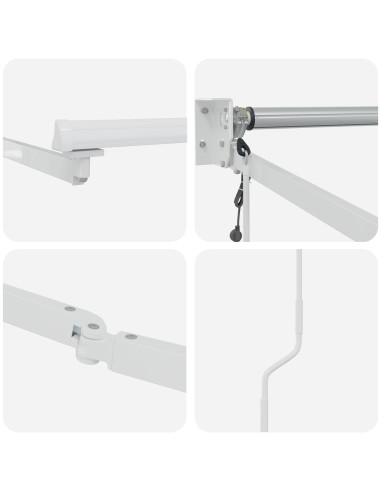 Struttura della tenda elettrica retrattile Bianco 3 x 2 m