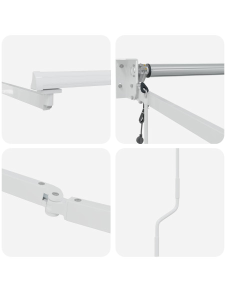 Struttura della tenda elettrica retrattile Bianco 3 x 2 m