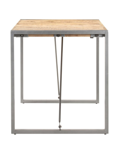 Tavolo da Pranzo 140x70x75 cm in Legno Massello di Mango Grezzo