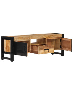 Mobile Porta TV 120x30x40 cm in Legno Massello di Mango 2