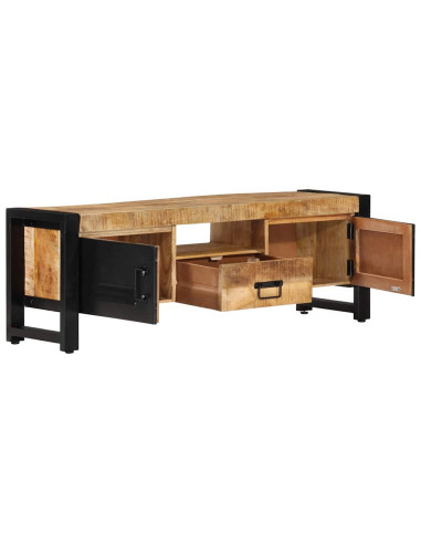 Mobile Porta TV 120x30x40 cm in Legno Massello di Mango