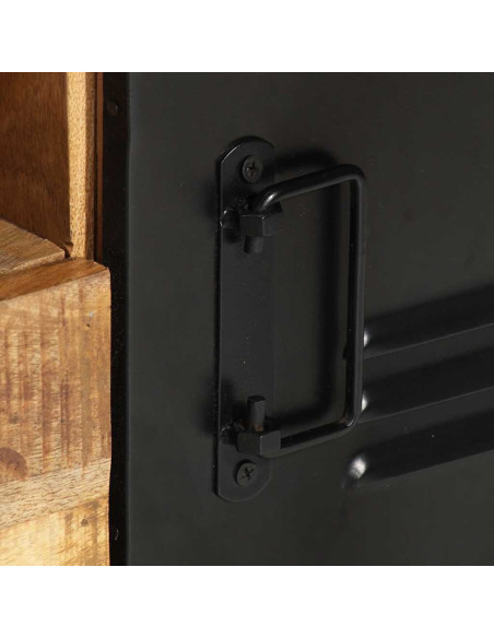 Mobile Porta TV 120x30x40 cm in Legno Massello di Mango