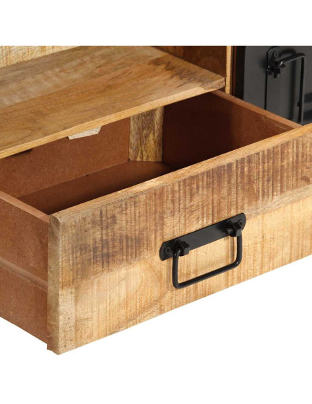 Mobile Porta TV 120x30x40 cm in Legno Massello di Mango