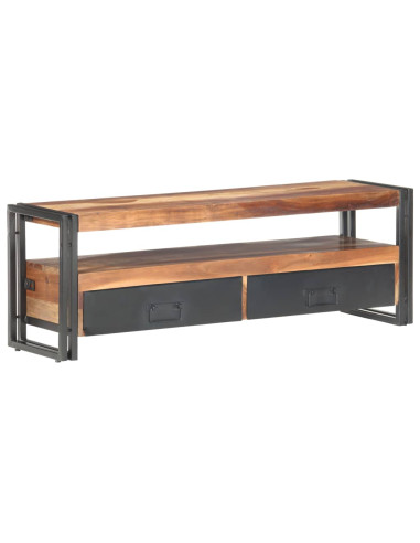 Mobile TV 120x30x40 cm in Legno Massello con Finitura Sheesham
