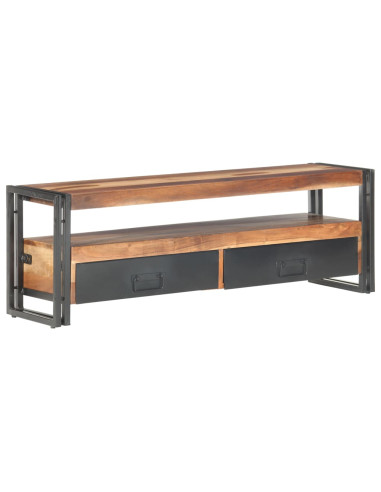 Mobile TV 120x30x40 cm in Legno Massello con Finitura Sheesham