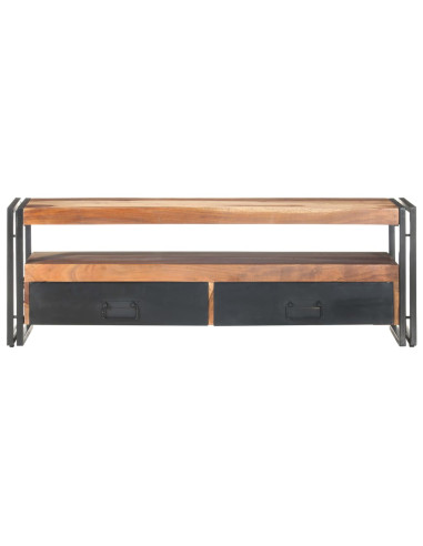 Mobile TV 120x30x40 cm in Legno Massello con Finitura Sheesham