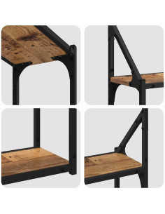 Scaffale da parete Legno vecchio 60 x 21 x 51 cm 2