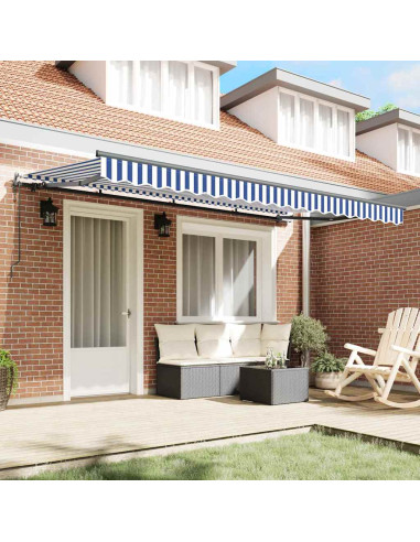 Tenda Retrattile Blu 350 x 200 cm Tessuto
