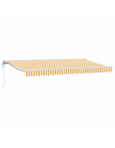 Tenda Retrattile Giallo e Bianco 350 x 200 cm