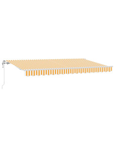 Tenda Retrattile Giallo 350 x 200 cm Tessuto 2