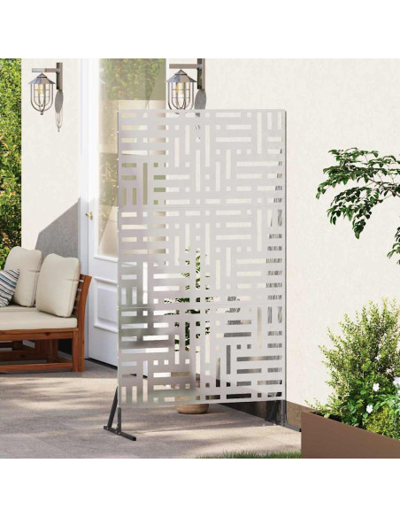 Schermo per Privacy Grigio 100 x 50 x 180 cm Acciaio