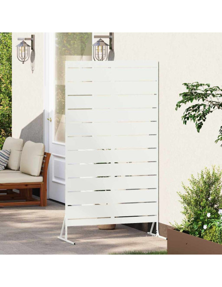 Schermo per Privacy Bianco 100 x 50 x 180 cm Acciaio