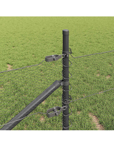 Palo della recinzione Grigio 100 x 0,5 m (rete da 13 mm)