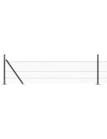 Palo della recinzione Grigio 100 x 0,5 m (rete da 13 mm)