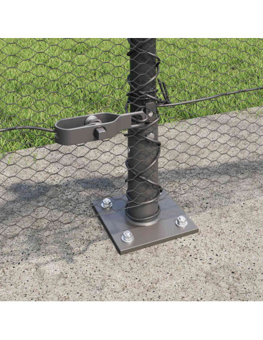 Palo della recinzione Grigio 100 x 0,5 m (rete da 13 mm)