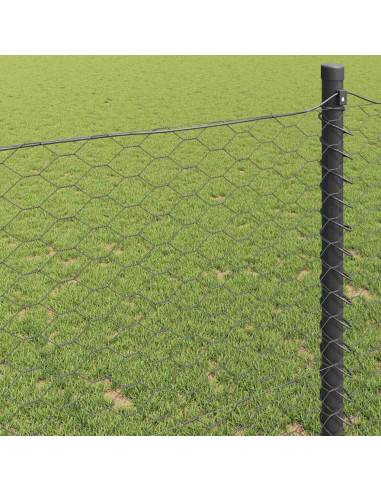 Recinzione Esagonale Grigio 0,5 x 100 m PVC