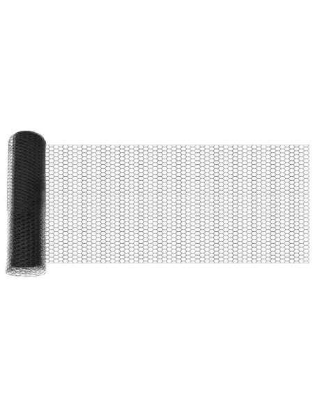 Recinzione Esagonale Grigio 0,5 x 100 m PVC
