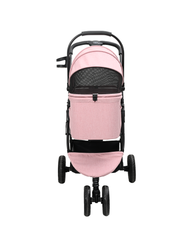 Passeggino pieghevole per animali Rosa 78 x 54 x 101 cm