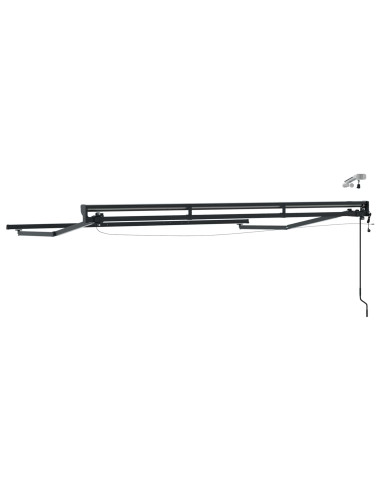 Telaio tenda elettrica con LED Antracite 3,5 x 2,5 m Alluminio