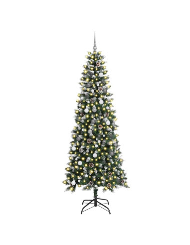 Albero di Natale artificiale con 300 LED Verde 240 cm